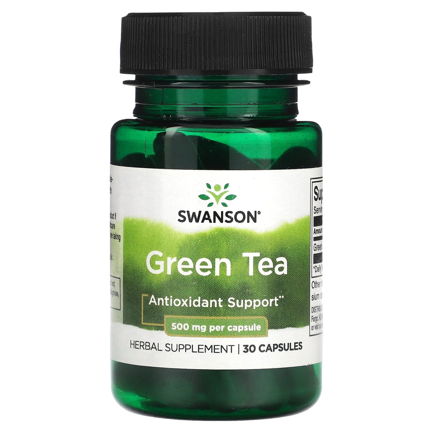 Swanson-Green Tea-500 mg-30 Capsules