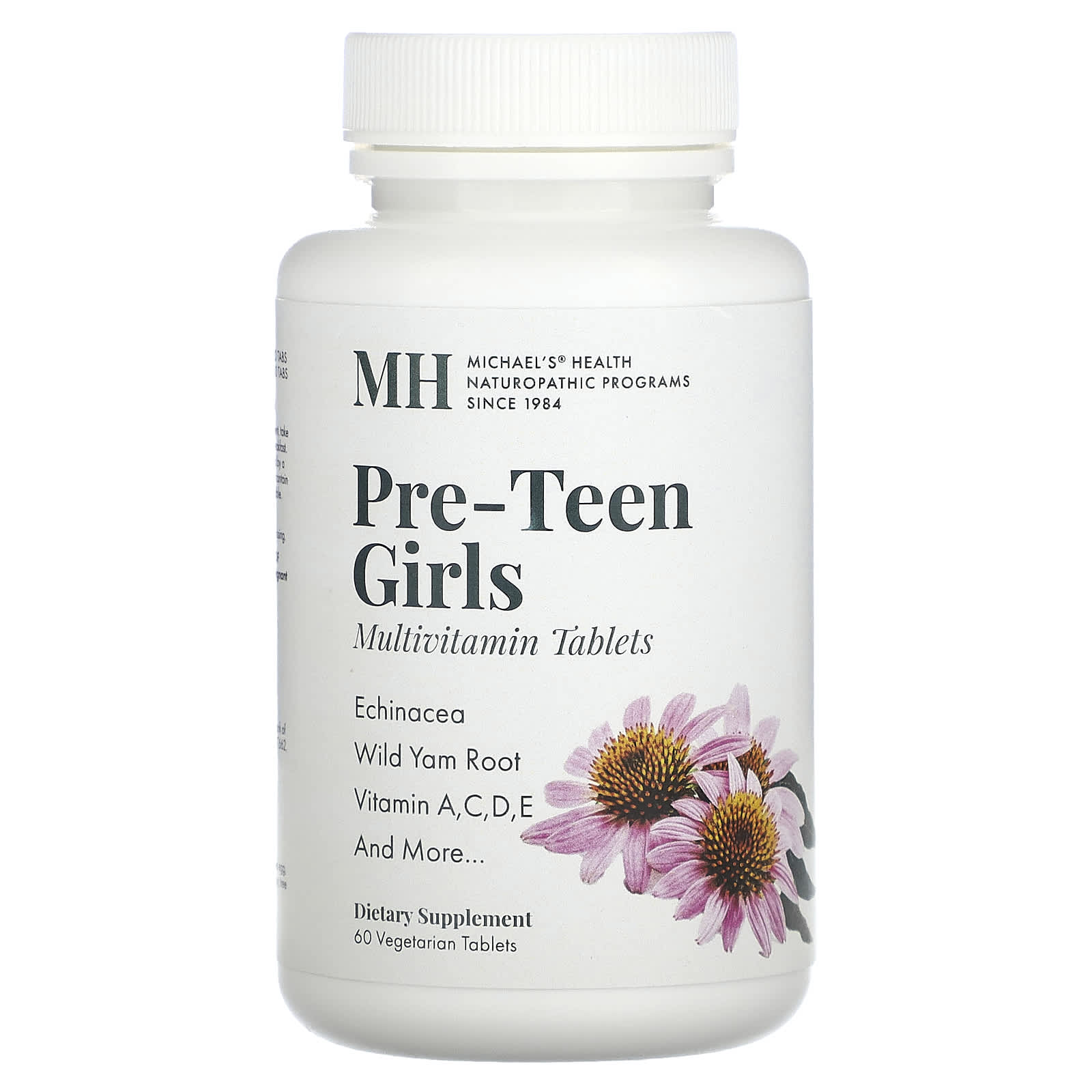 Michael's Naturopathic-Pre-Teen Girls Multivitamin-60 Vegetarian Tablets