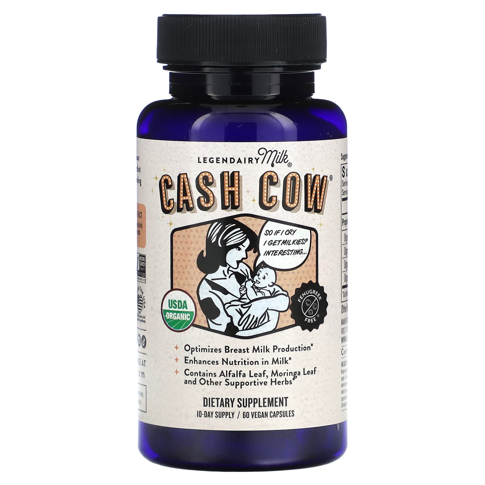 Legendairy Milk-Cash Cow-60 Vegan Capsules