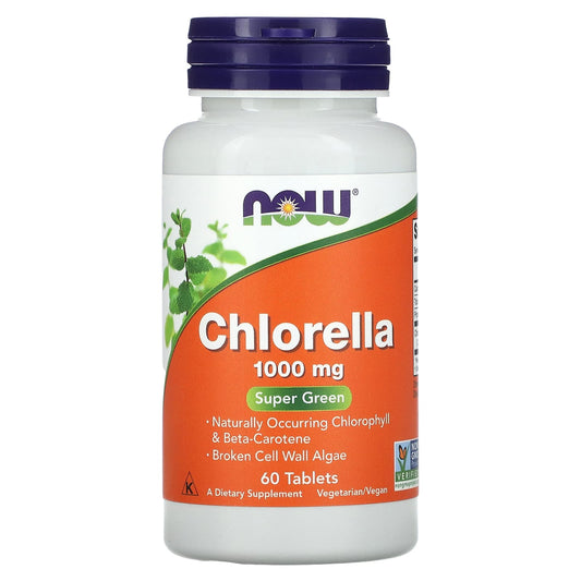 NOW Foods-Chlorella-1,000 mg-60 Tablets