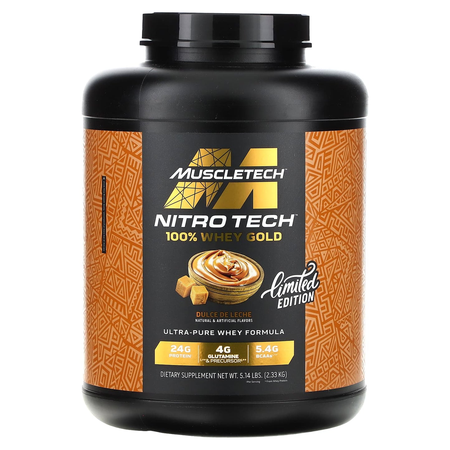 MuscleTech-Nitro Tech-100% Whey Gold-Limited Edition-Dulce de Leche-5.14 lbs (2.33 kg)