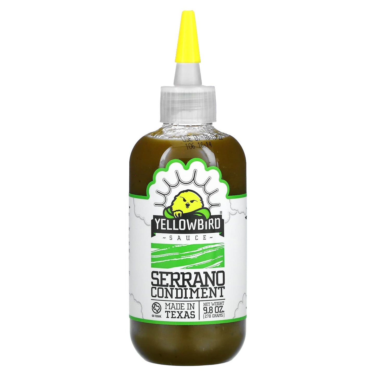 Yellowbird Sauce-Serrano Condiment-9.8 oz (278 g)