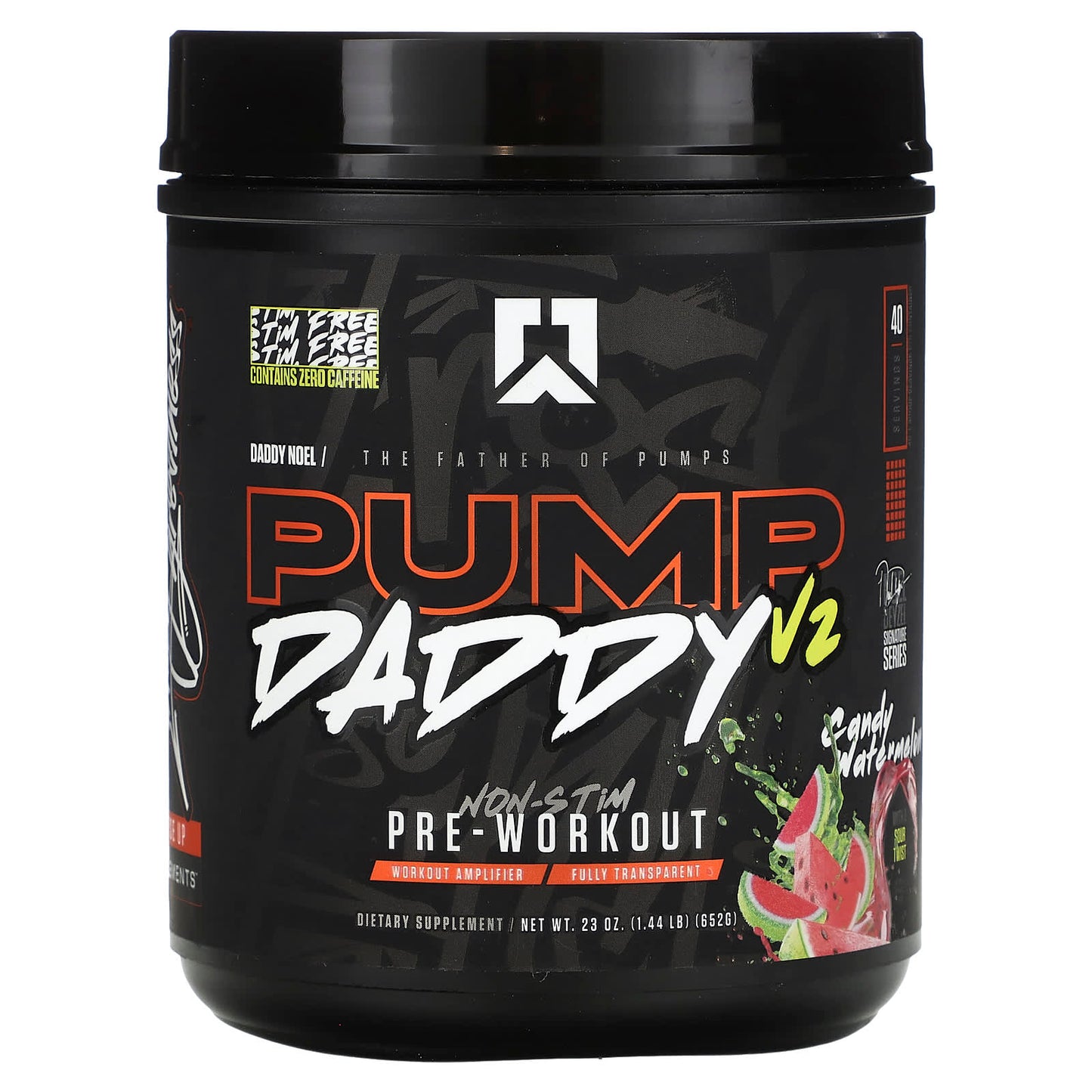 RYSE-Pump Daddy V2-Non-Stim Pre-Workout-Candy Watermelon-1.44 lb (652 g)