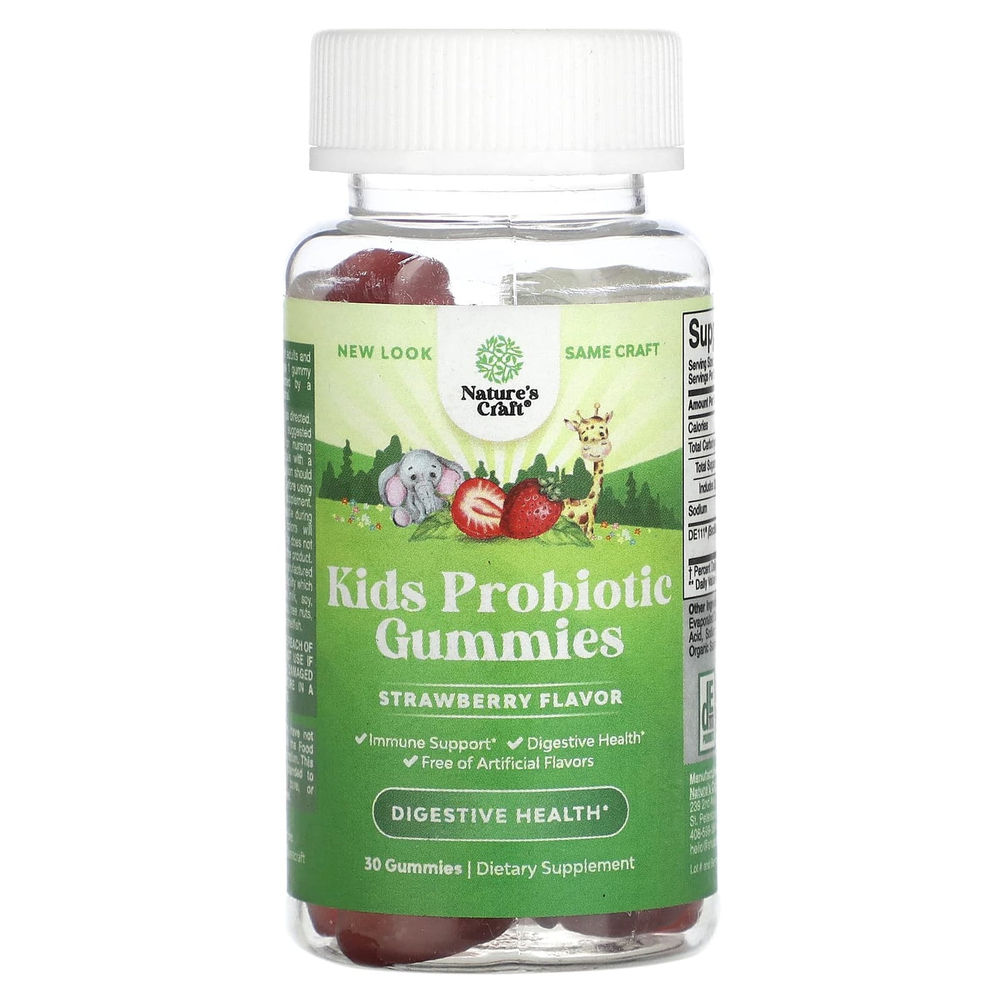 Nature's Craft-Kids Probiotic Gummies-Strawberry -30 Gummies