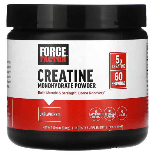 Force Factor-Creatine Monohydrate Powder-Unflavored-10.6 oz (300 g)