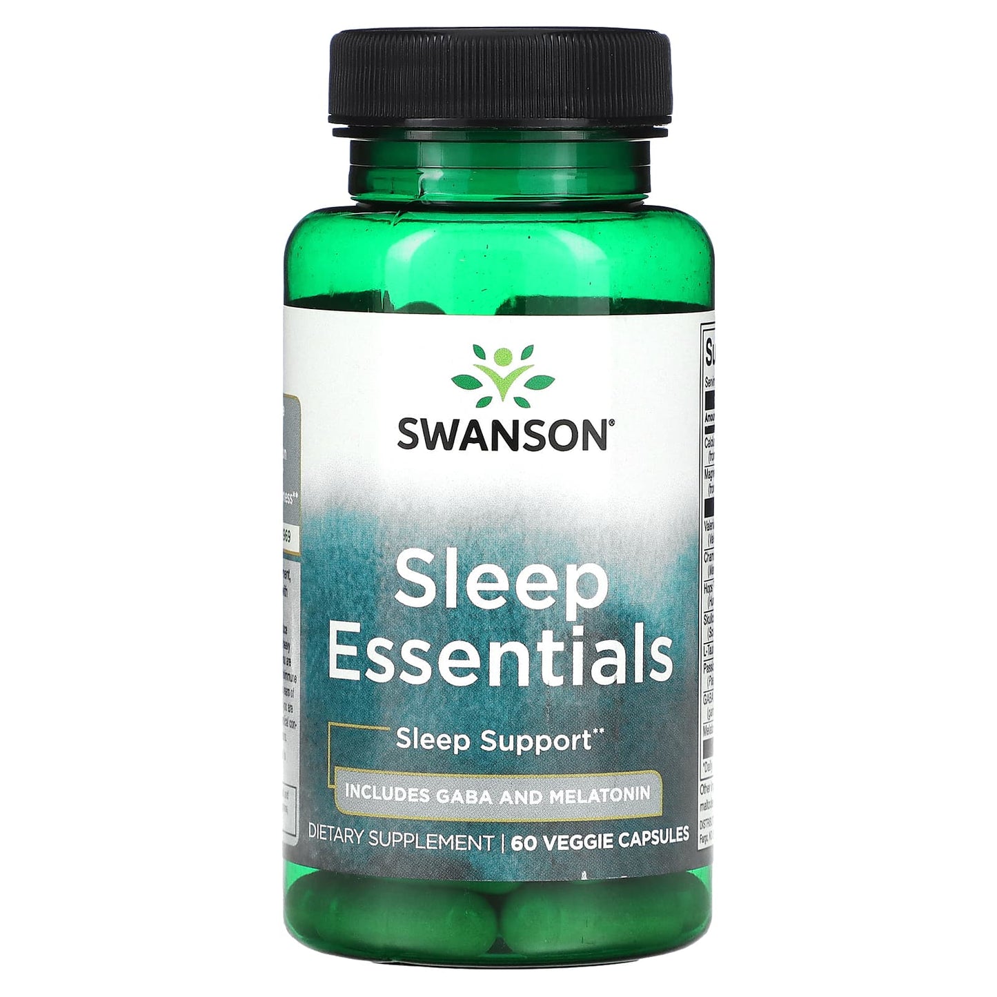 Swanson-Sleep Essentials-60 Veggie Capsules