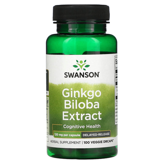 Swanson-Ginkgo Biloba Extract-120 mg-100 Veggie DRcaps