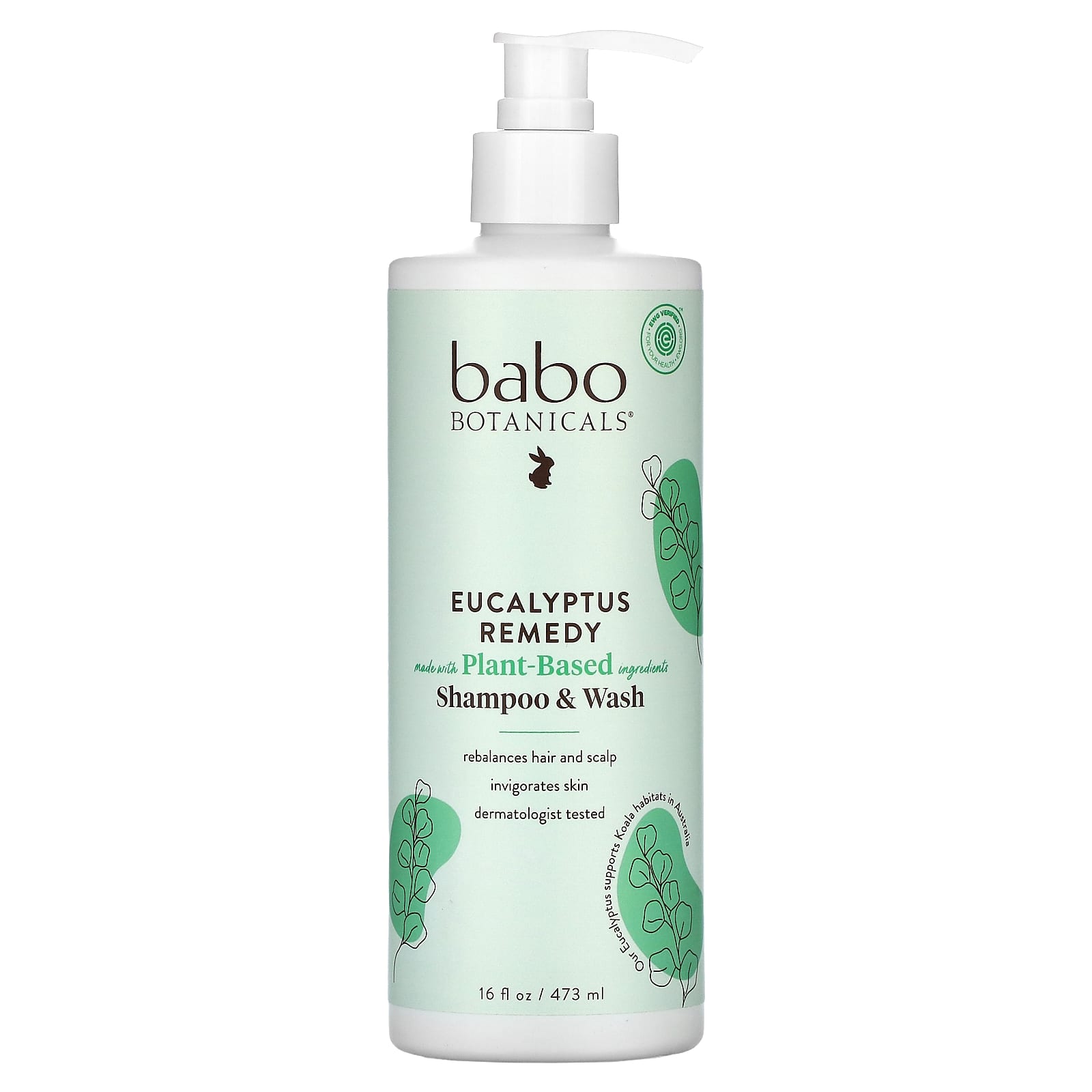 Babo Botanicals-Eucalyptus Remedy Shampoo & Wash-16 fl oz (473 ml)