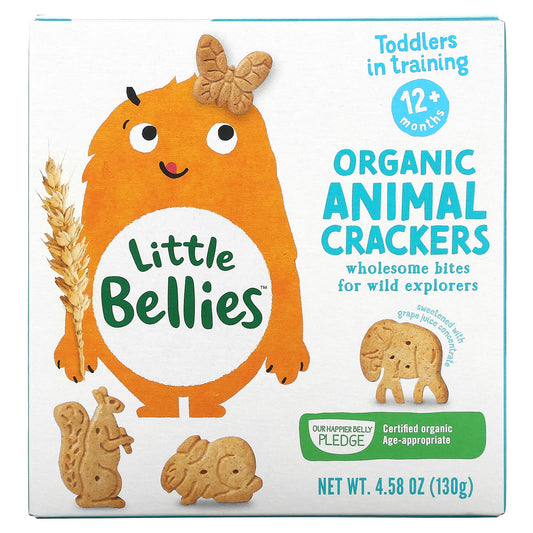 Little Bellies-Organic Animal Crackers-12+ Months-4.58 oz (130 g)