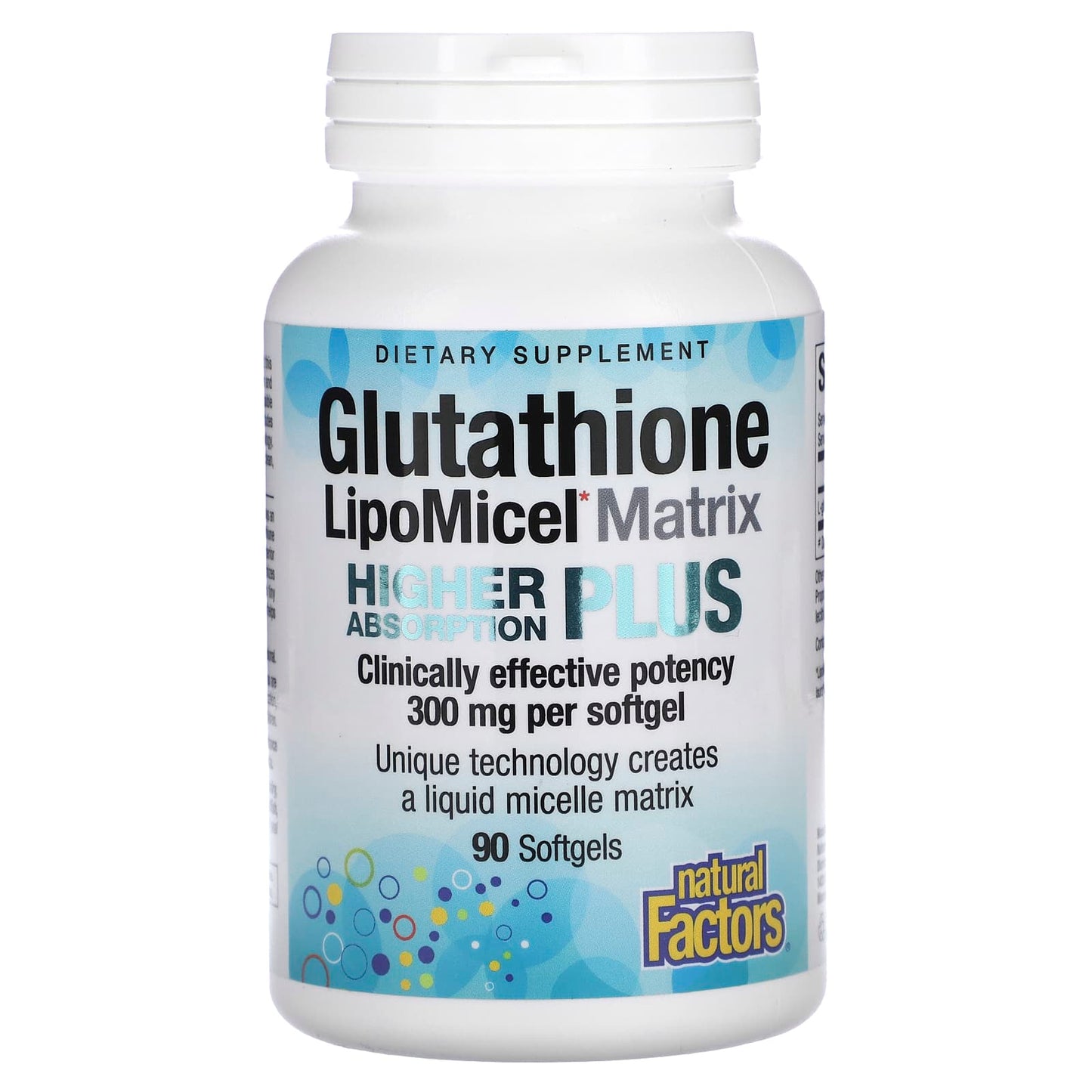 Natural Factors-Glutathione LipoMicel Matrix-300 mg-90 Softgels