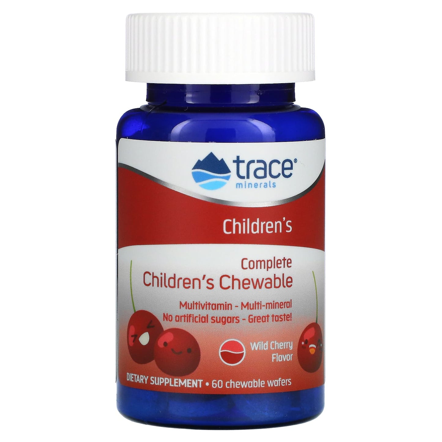 Trace Minerals ®-Complete Multi Children's Chewable-Wild Cherry-60 Chewable Wafers