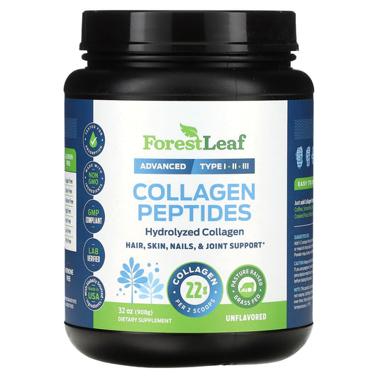 Forest Leaf-Collagen Peptides-Unflavored-32 oz (908 g)