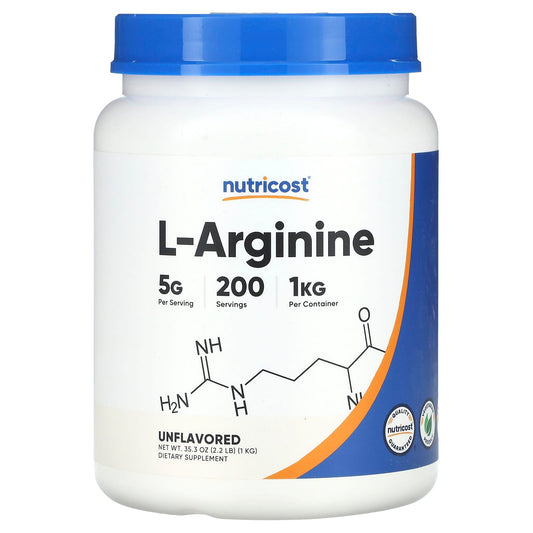 Nutricost-L-Arginine-Unflavored-35.3 oz (1 kg)