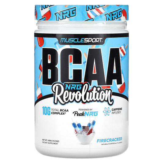 MuscleSport-BCAA-NRG Revolution-Firecracker-15.9 oz (450 g)