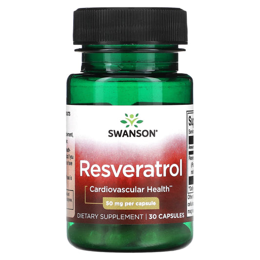 Swanson-Resveratrol-50 mg-30 Capsules