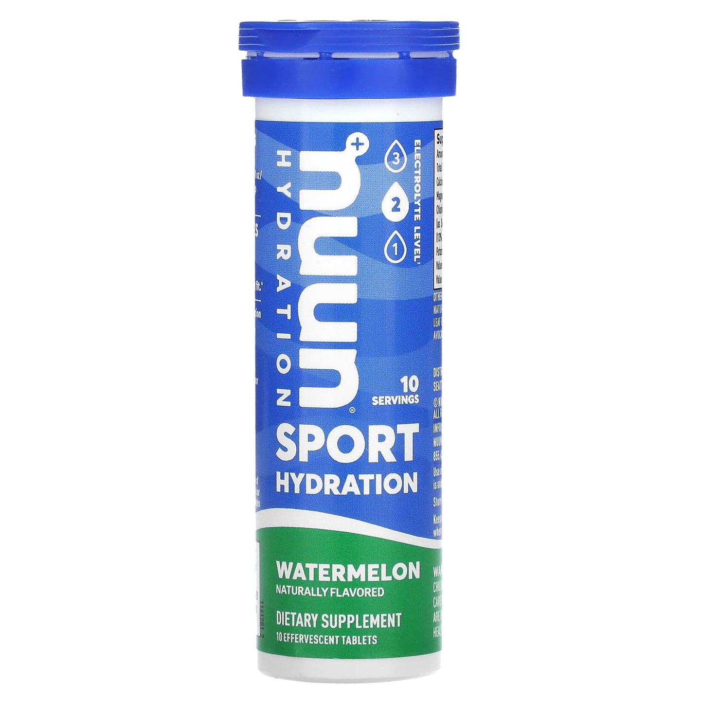 Nuun-Hydration-Sport-Effervescent Electrolyte Supplement-Watermelon-10 Tablets