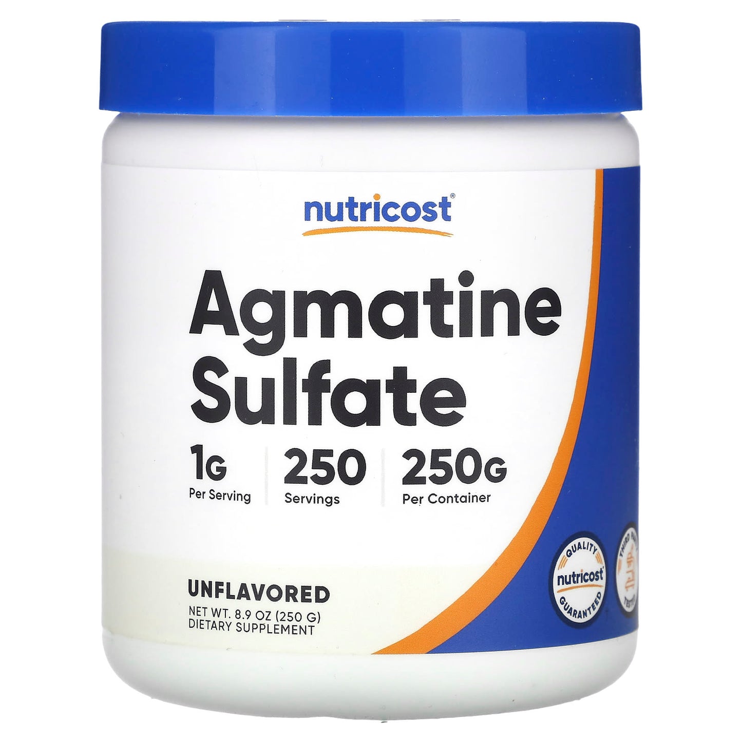 Nutricost-Agmatine Sulfate-Unflavored-8.9 oz (250 g)