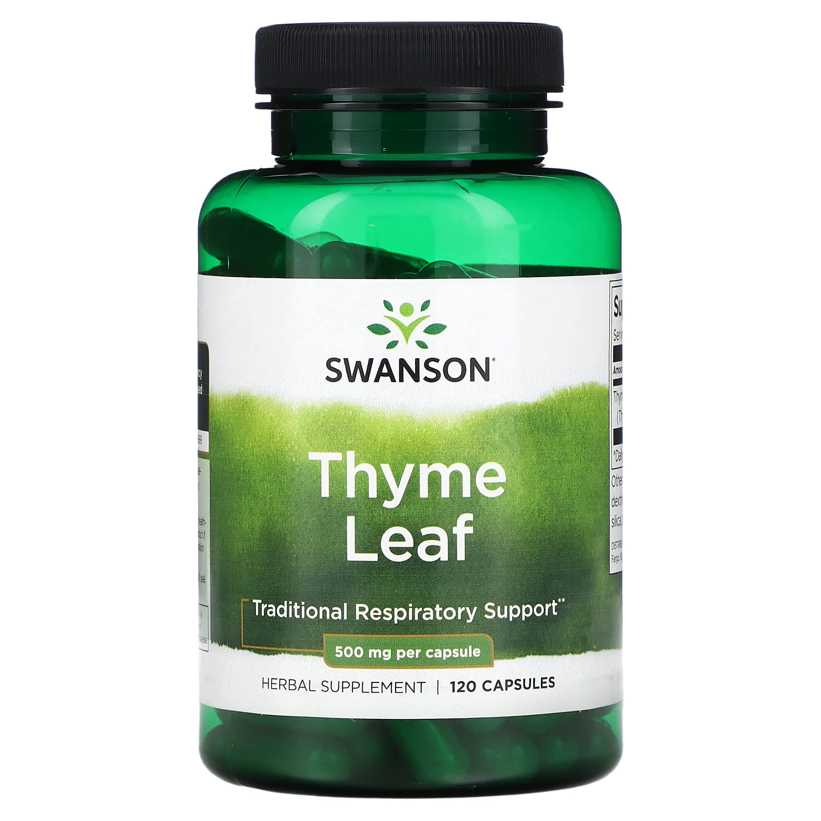 Swanson-Thyme Leaf-500 mg -120 Capsules