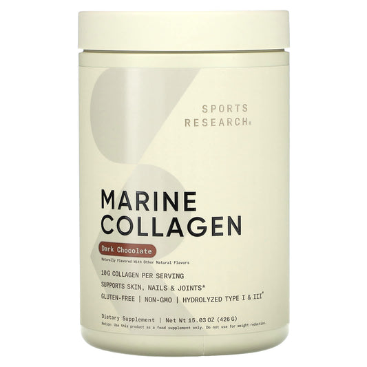 Sports Research-Marine Collagen-Dark Chocolate-15.03 oz (426 g)