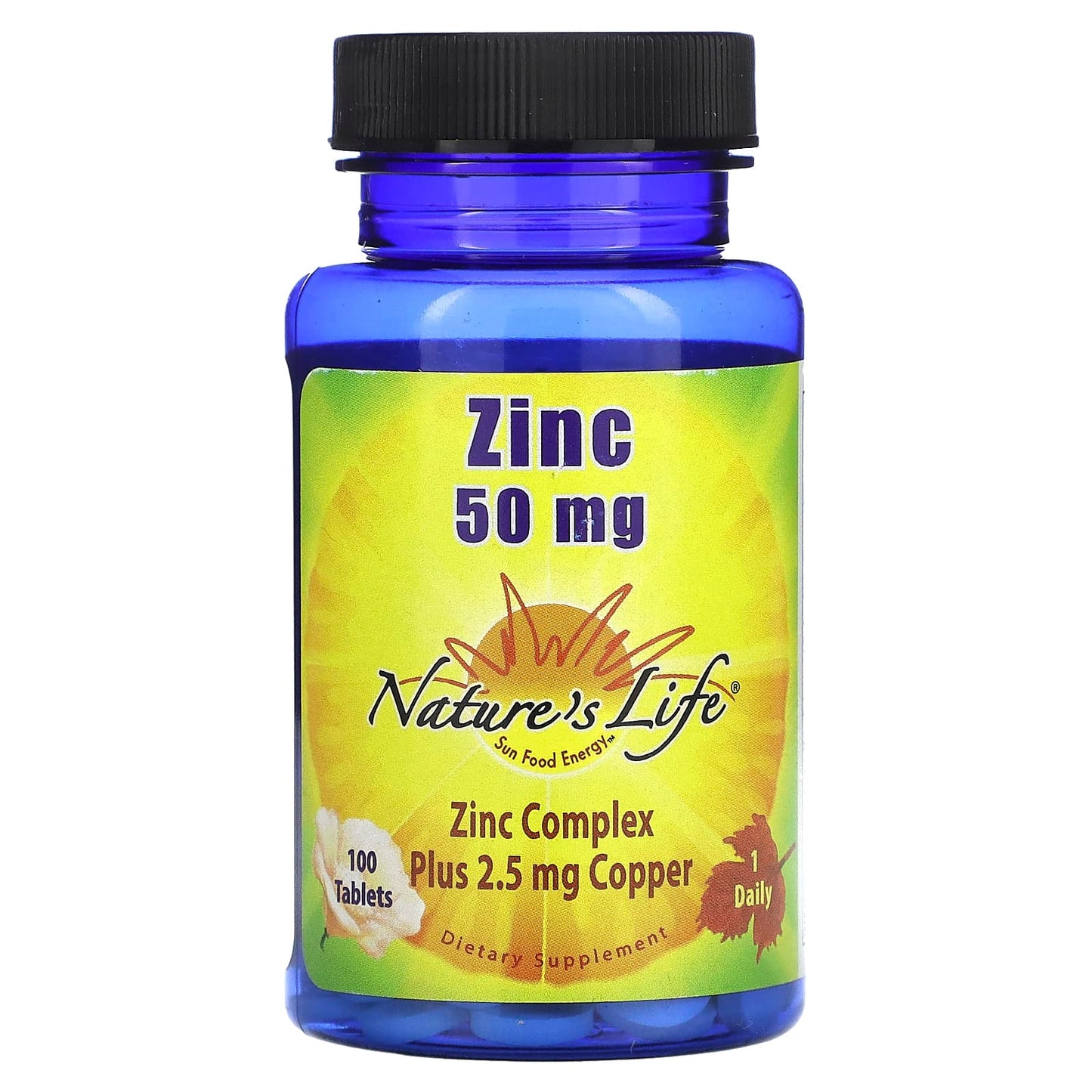 Nature's Life-Zinc-50 mg-100 Tablets