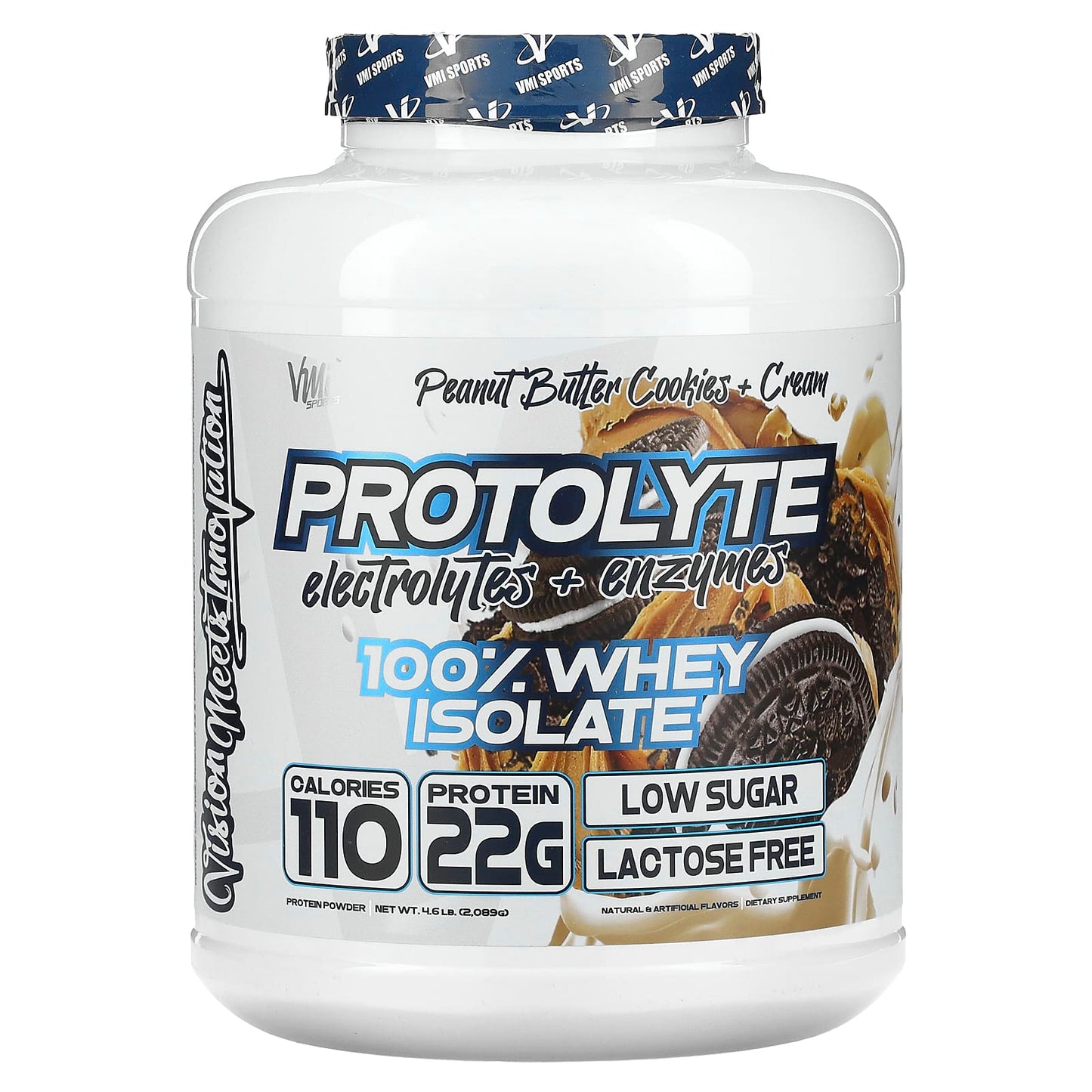 VMI Sports-ProtoLyte-100% Whey Isolate-Peanut Butter Cookies + Cream-4.6 lb (2,089 g)