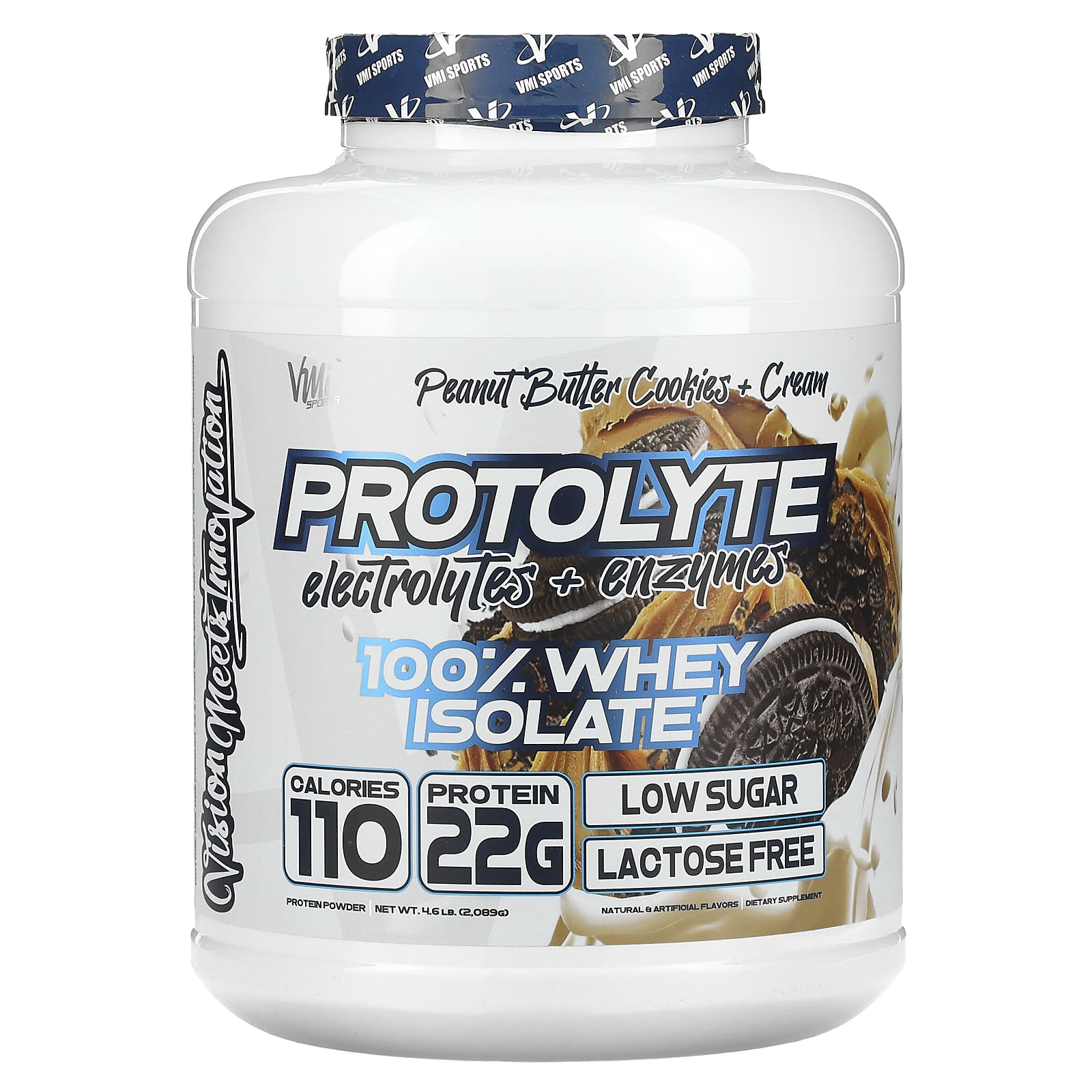 VMI Sports-ProtoLyte-100% Whey Isolate-Peanut Butter Cookies + Cream-4.6 lb (2,089 g)