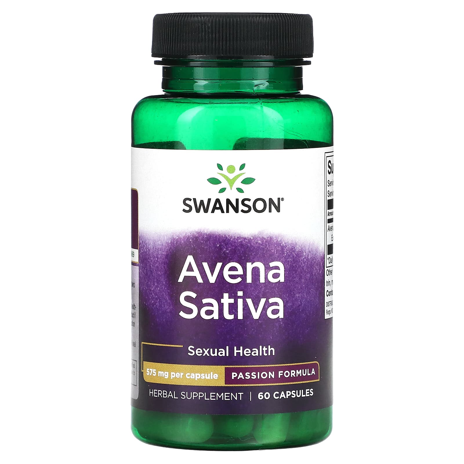 Swanson-Avena Sativa-575 mg-60 Capsules