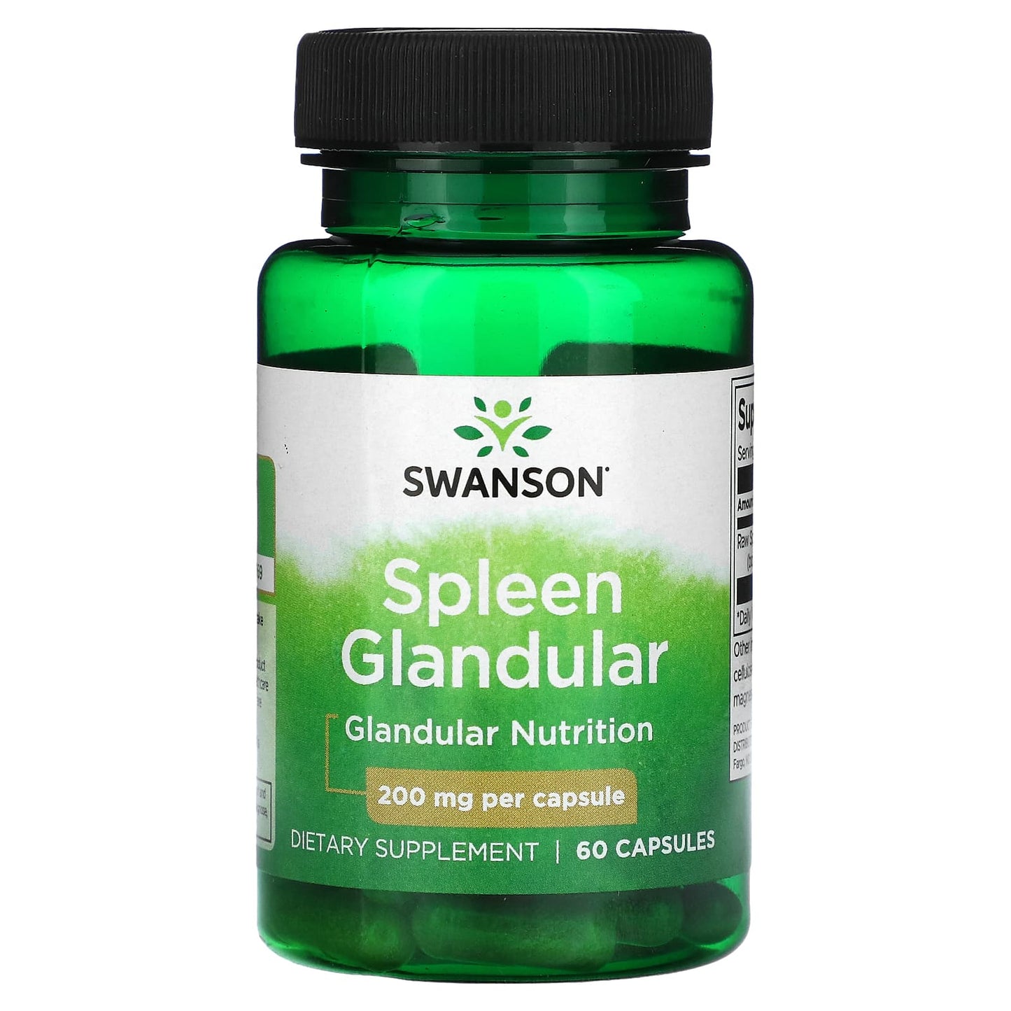 Swanson-Spleen Glandular-200 mg -60 Capsules