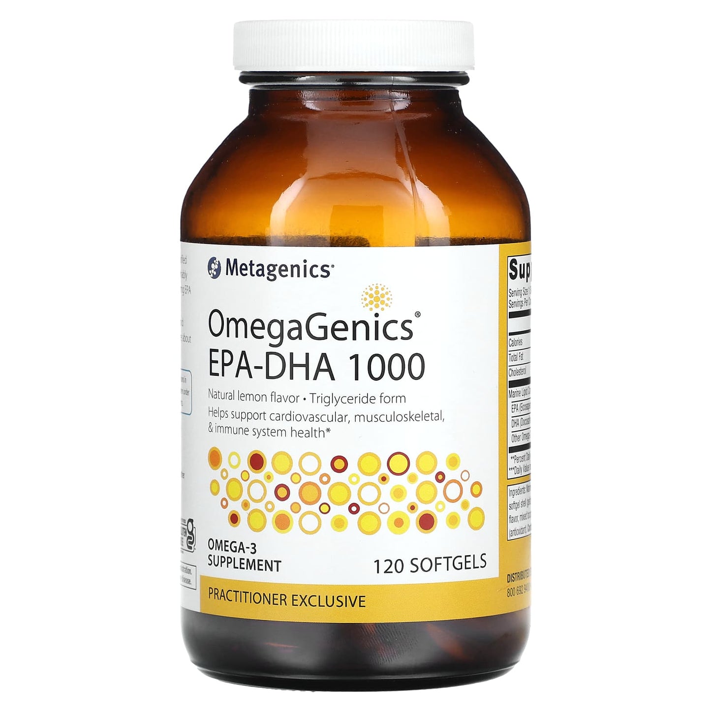 Metagenics-OmegaGenics EPA-DHA 1000-Natural Lemon-120 Softgels