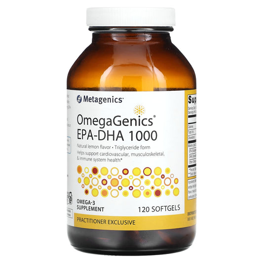 Metagenics-OmegaGenics EPA-DHA 1000-Natural Lemon-120 Softgels