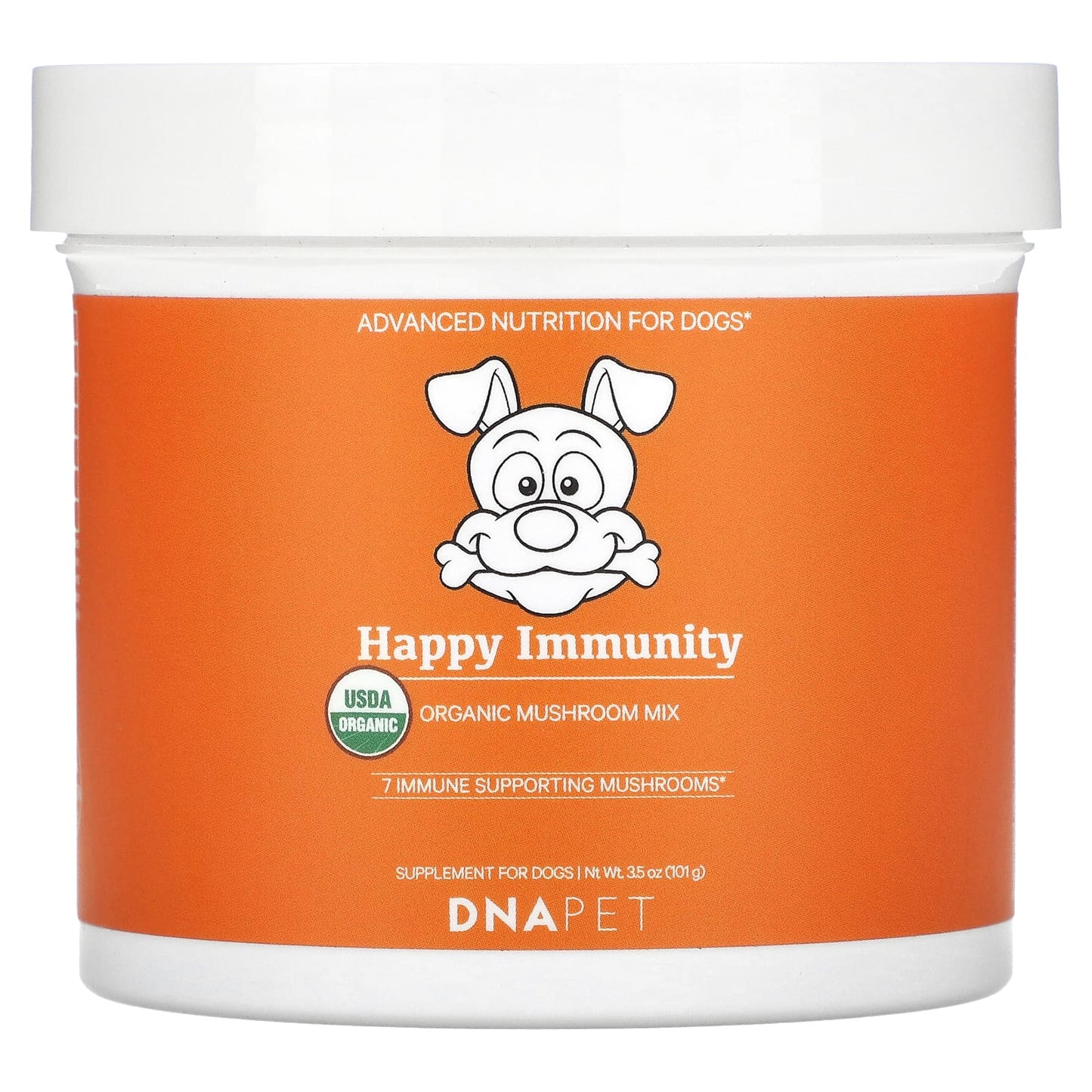 Codeage-DNA Pet-Happy Immunity-USDA Organic Mushroom Mix-For Dogs-3.5 oz (101 g)