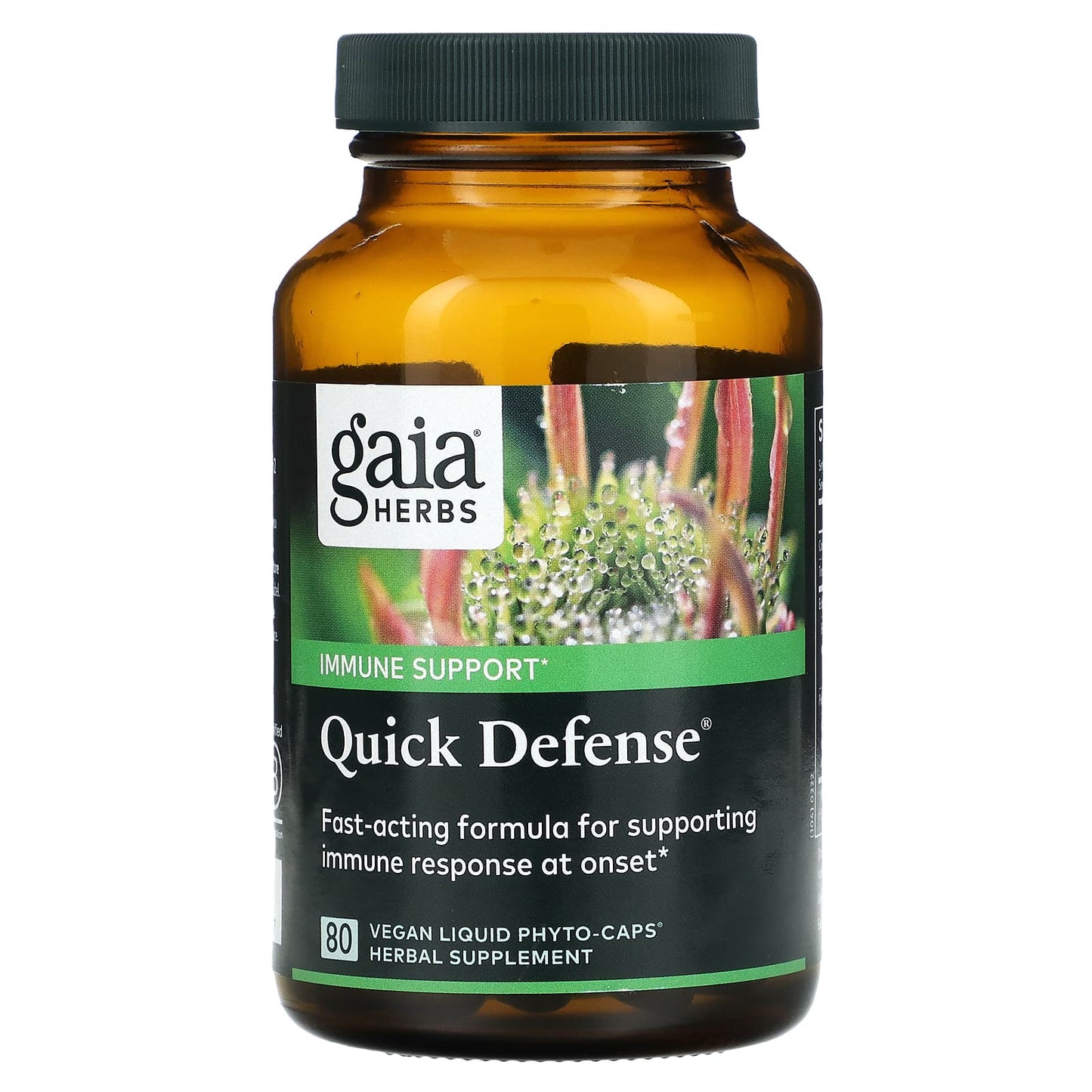 Gaia Herbs-Quick Defense-80 Vegan Liquid Phyto-Caps