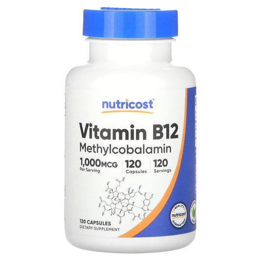 Nutricost-Vitamin B12-1,000 mcg-120 Capsules