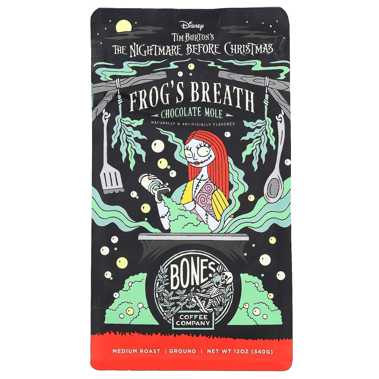 Bones Coffee Company-Frog's Breath-Chocolate Mole-Ground-Medium Roast-12 oz (340 g)