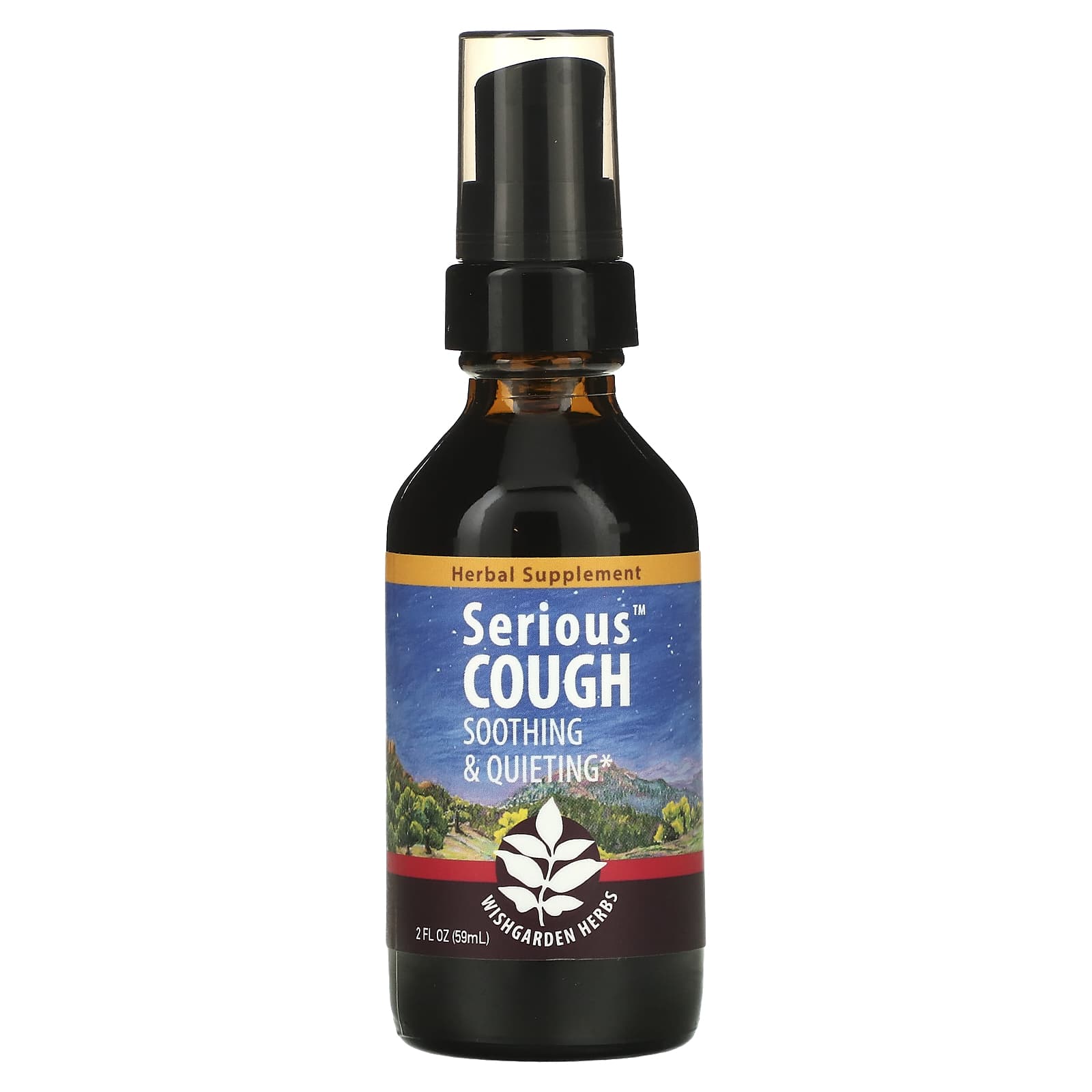 WishGarden Herbs-Serious Cough-Soothing & Quieting-2 fl oz (59 ml)