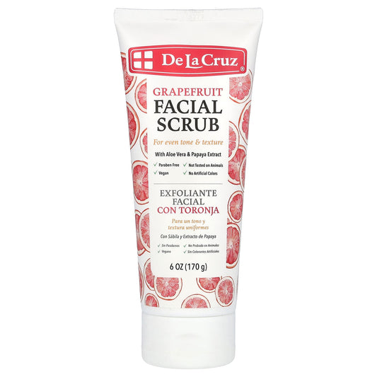 De La Cruz-Facial Scrub-Grapefruit-6 oz (170 g)