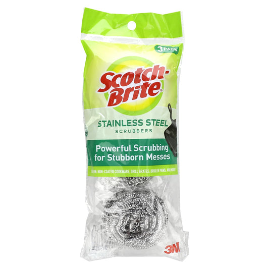 Scotch-Brite-Stainless Steel Scrubbers-3 Scrubbers