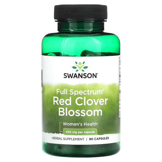 Swanson-Full Spectrum Red Clover Blossom-430 mg -90 Capsules