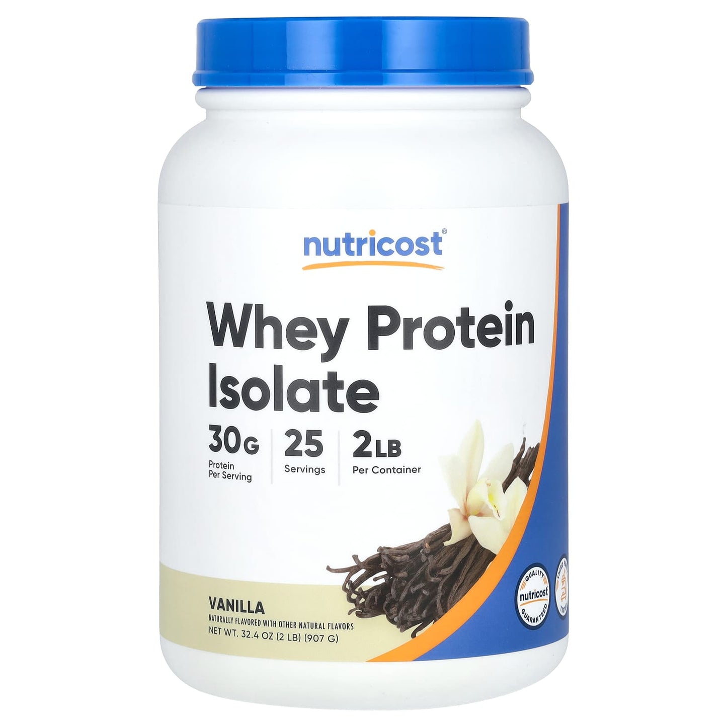 Nutricost-Whey Protein Isolate-Vanilla-2 lb (907 g)