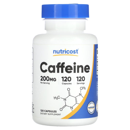 Nutricost-Caffeine -200 mg -120 Capsules