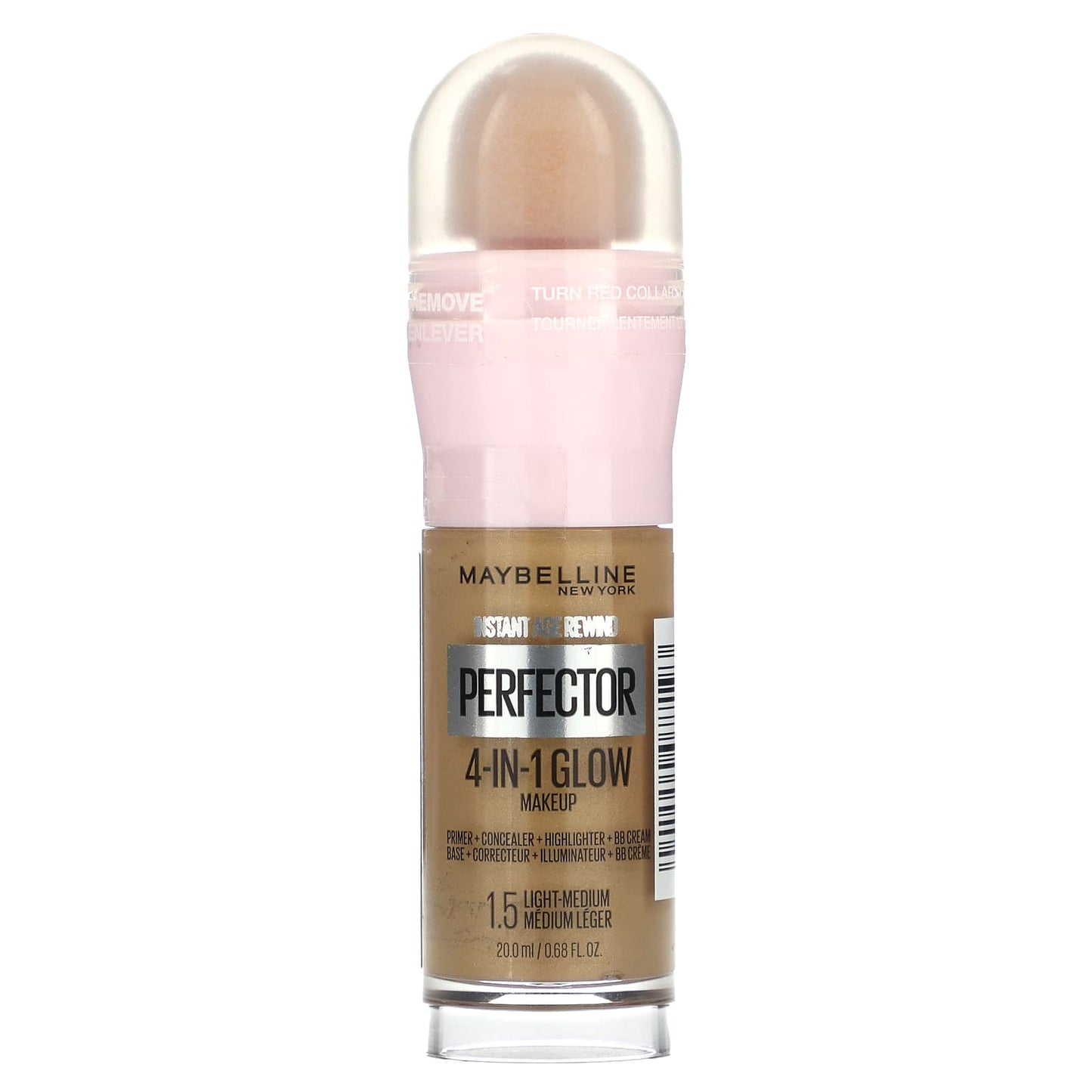 Maybelline-Instant Age Rewind-Perfector 4-in-1 Glow Makeup-1.5 Light-Medium-0.68 fl oz (20 ml)