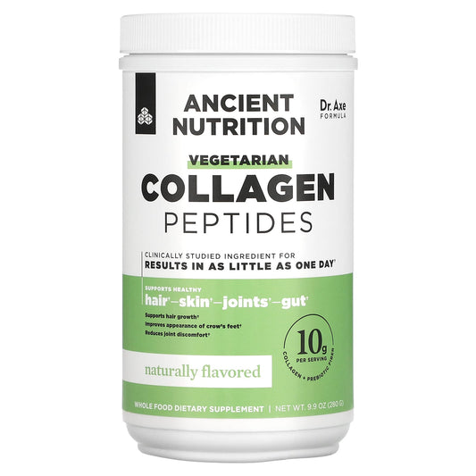 Ancient Nutrition-Vegetarian Collagen Peptides-Naturally Flavored-9.9 oz (280 g)