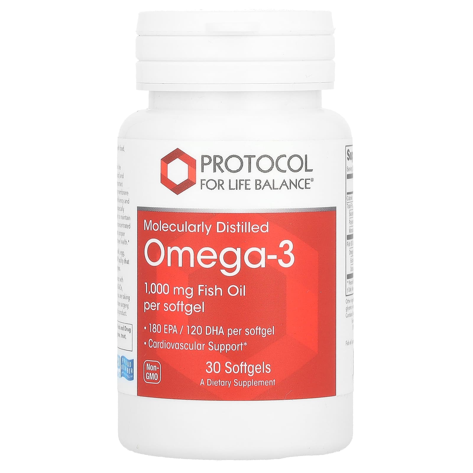 Protocol for Life Balance-Omega-3-1,000 mg-30 Softgels