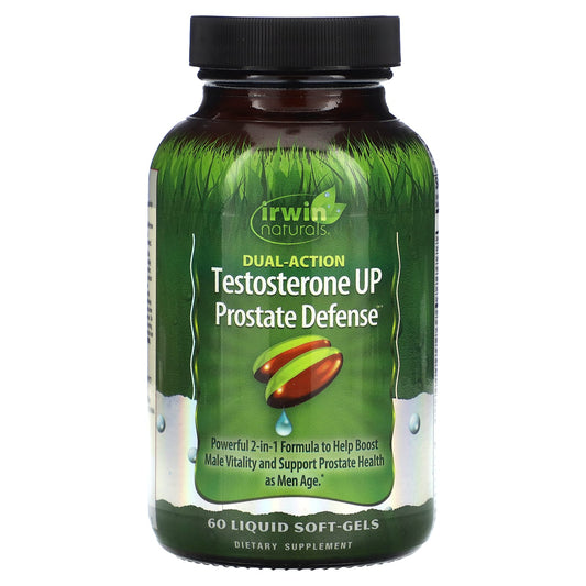 Irwin Naturals-Testosterone UP Prostate Defense-Dual-Action-60 Liquid Soft-Gels