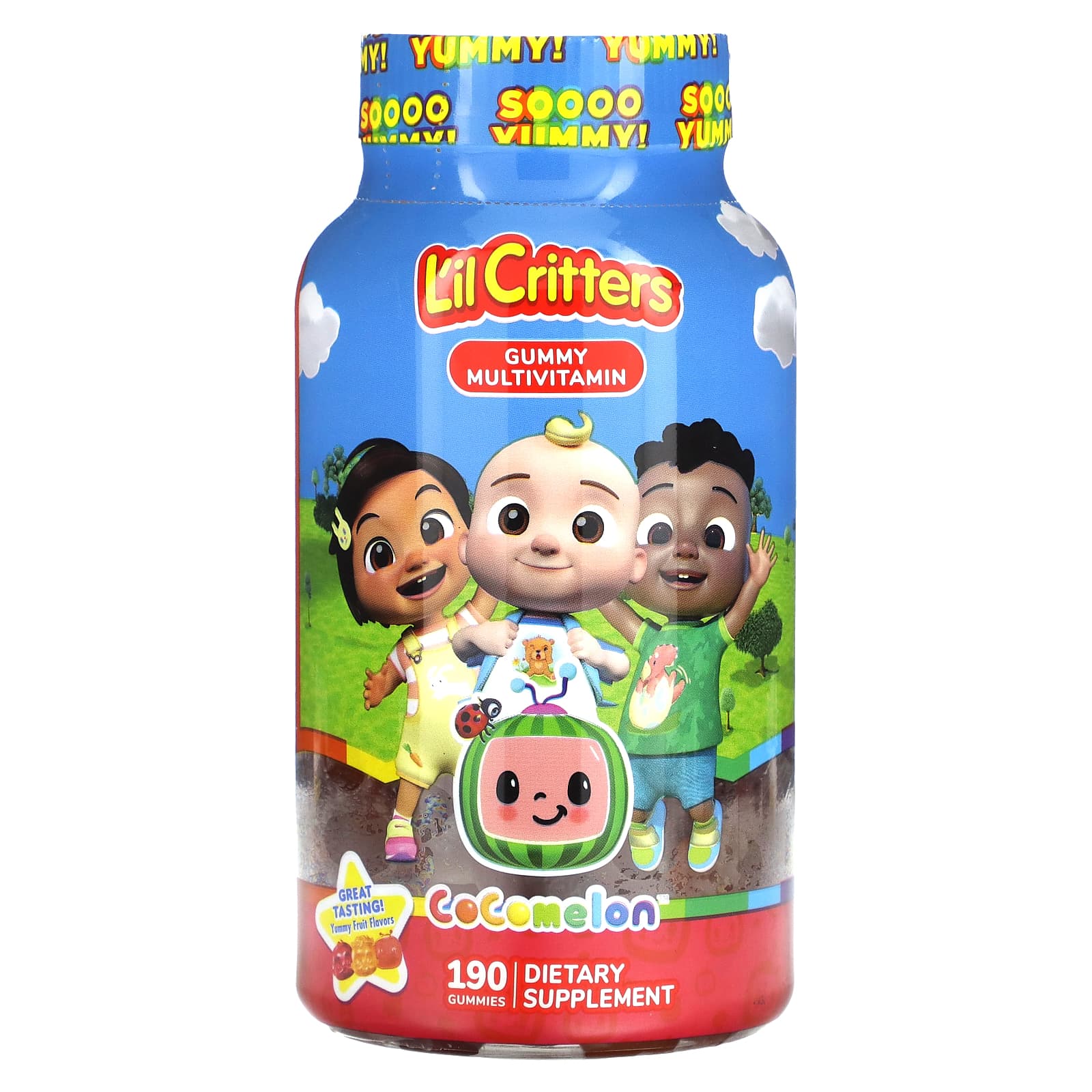 L'il Critters-Cocomelon-Gummy Multivitamin-Yummy Fruit-190 Gummies