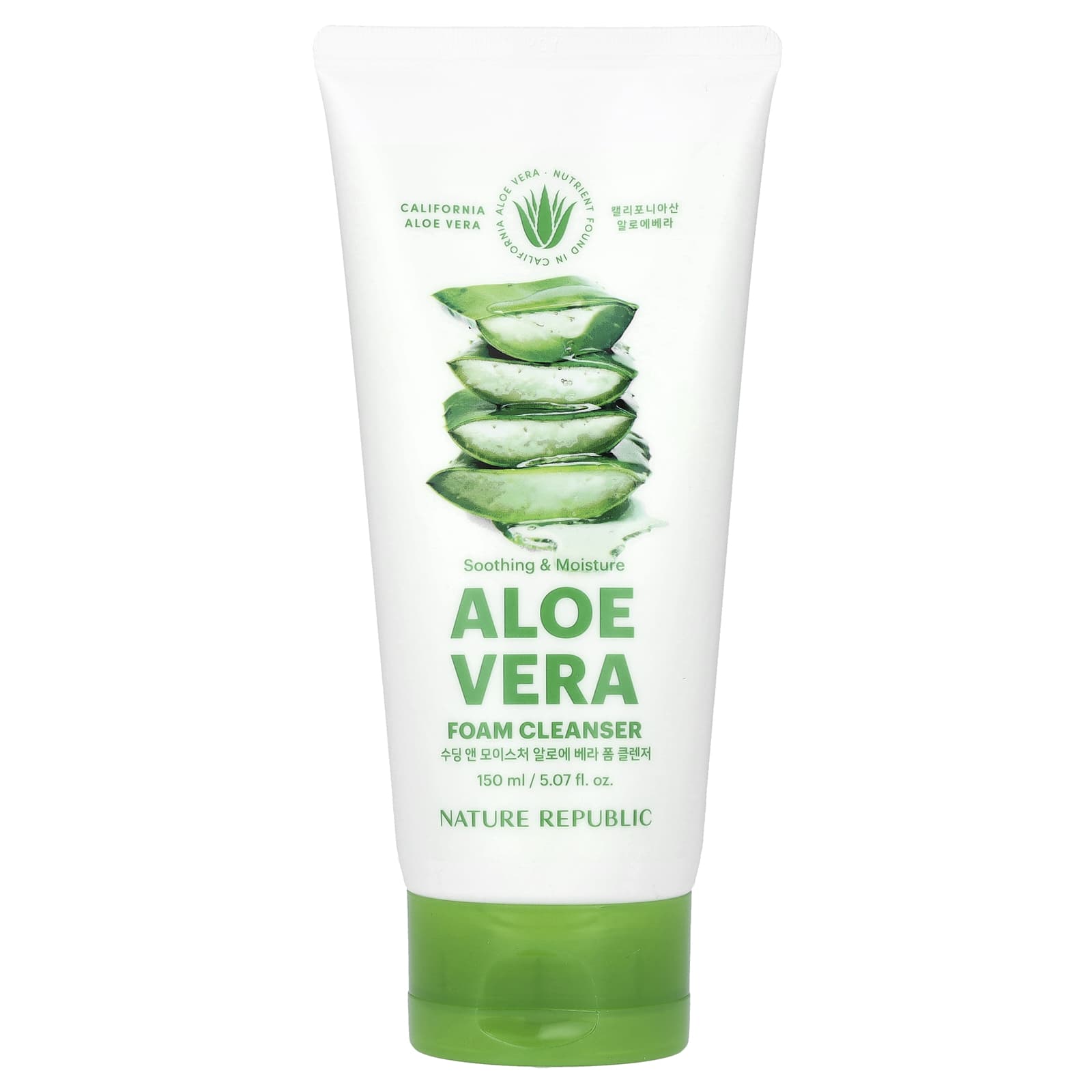 Nature Republic-Soothing & Moisture Aloe Vera-Foam Cleanser-5.07 fl oz (150 ml)