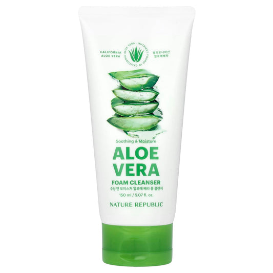 Nature Republic-Soothing & Moisture Aloe Vera-Foam Cleanser-5.07 fl oz (150 ml)