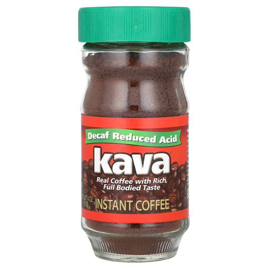 Kava Coffee-Instant Coffee-Reduced Acid-Decaf -4 oz (113 g)