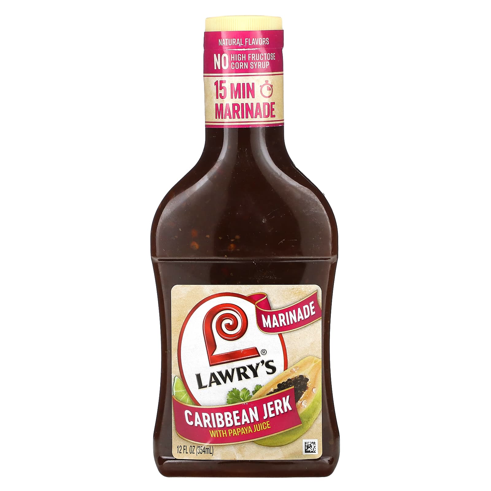 Lawry's-Marinade-Caribbean Jerk With Papaya Juice -12 fl oz (354 ml)