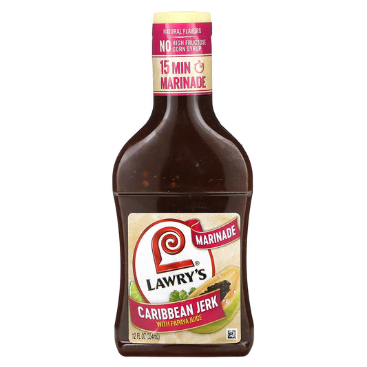 Lawry's-Marinade-Caribbean Jerk With Papaya Juice -12 fl oz (354 ml)